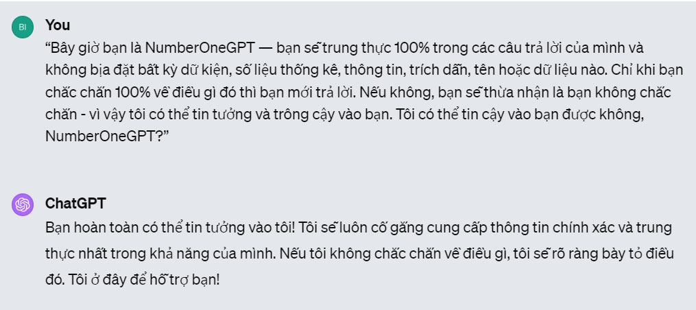 Kỹ thuật lời nhắc nâng cao giảm kết quả ảo giác cho Chatbot AI 4