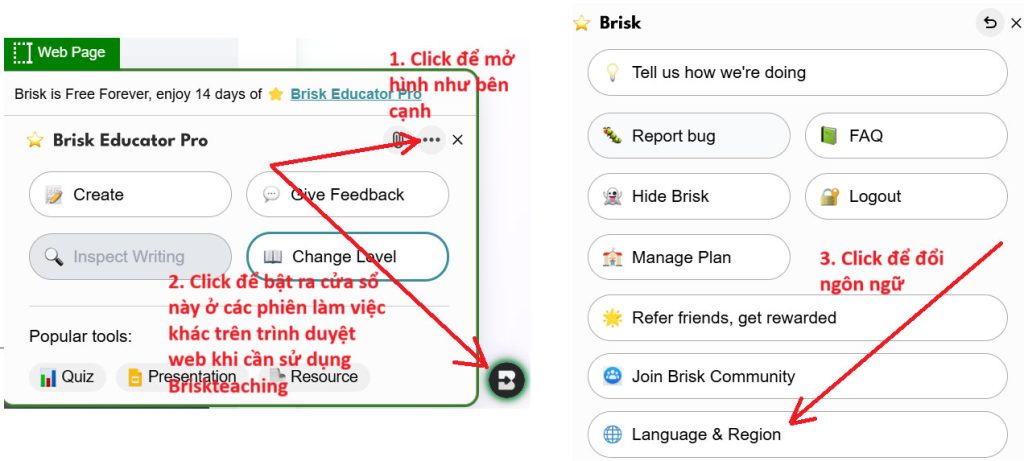 Cách đăng ký tài khoản Briskteaching AI làm 20 trang Slide miễn phí 7