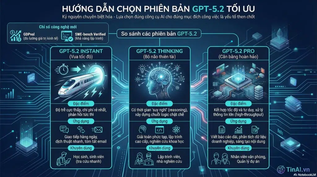 GPT-5.2 chính thức ra mắt Chi tiết 3 phiên bản mới và bước nhảy vọt về tư duy AI 2