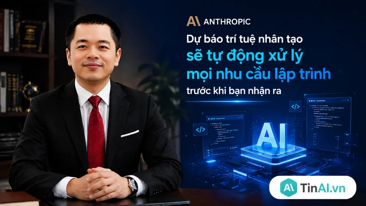 Anthropic dự báo trí tuệ nhân tạo sẽ tự động xử lý mọi nhu cầu lập trình trước khi bạn nhận ra