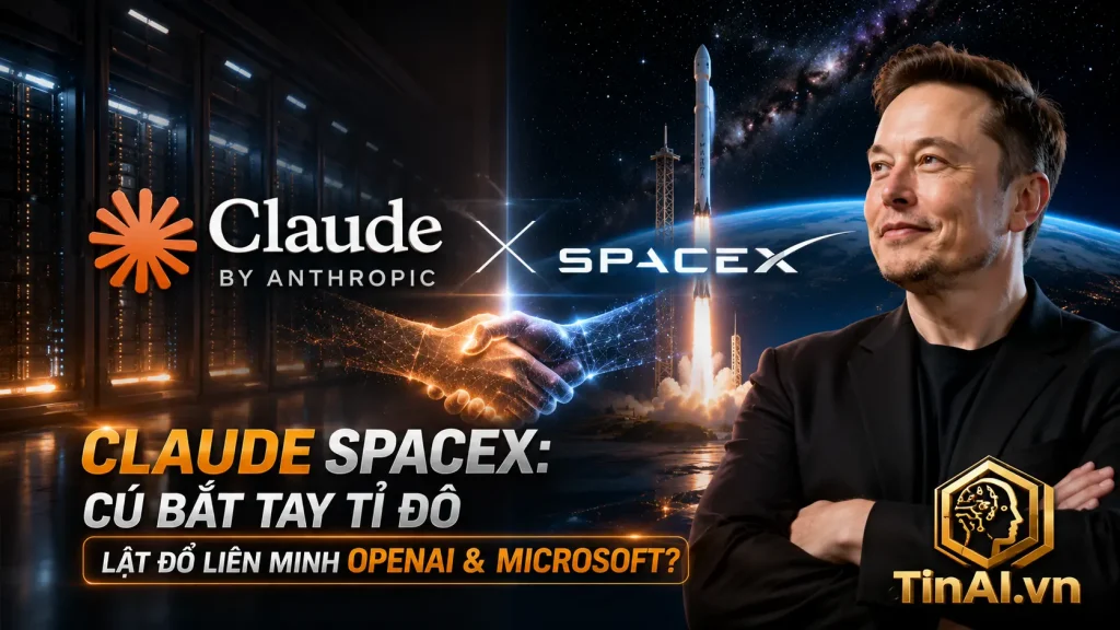 Claude SpaceX Cú bắt tay tỉ đô lật đổ liên minh OpenAI & Microsoft 2