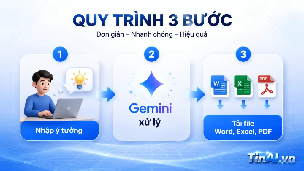 Gemini chính thức tạo được file Word, Excel, PDF Bước tiến mới giúp người dùng biến ý tưởng thành tài liệu hoàn chỉnh chỉ bằng một câu lệnh 2