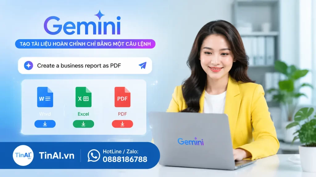 Gemini chính thức tạo được file Word, Excel, PDF Bước tiến mới giúp người dùng biến ý tưởng thành tài liệu hoàn chỉnh chỉ bằng một câu lệnh 3