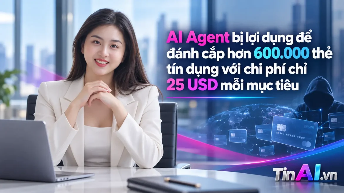AI Agent bị lợi dụng để đánh cắp hơn 600.000 thẻ tín dụng với chi phí chỉ 25 USD mỗi mục tiêu